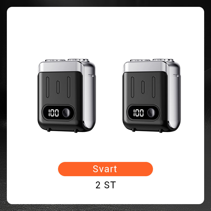 🔥Ny uppgradering🔥Bärbar Mini Roterande Elektrisk Rakapparat för Män