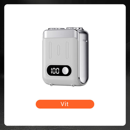 🔥Ny uppgradering🔥Bärbar Mini Roterande Elektrisk Rakapparat för Män