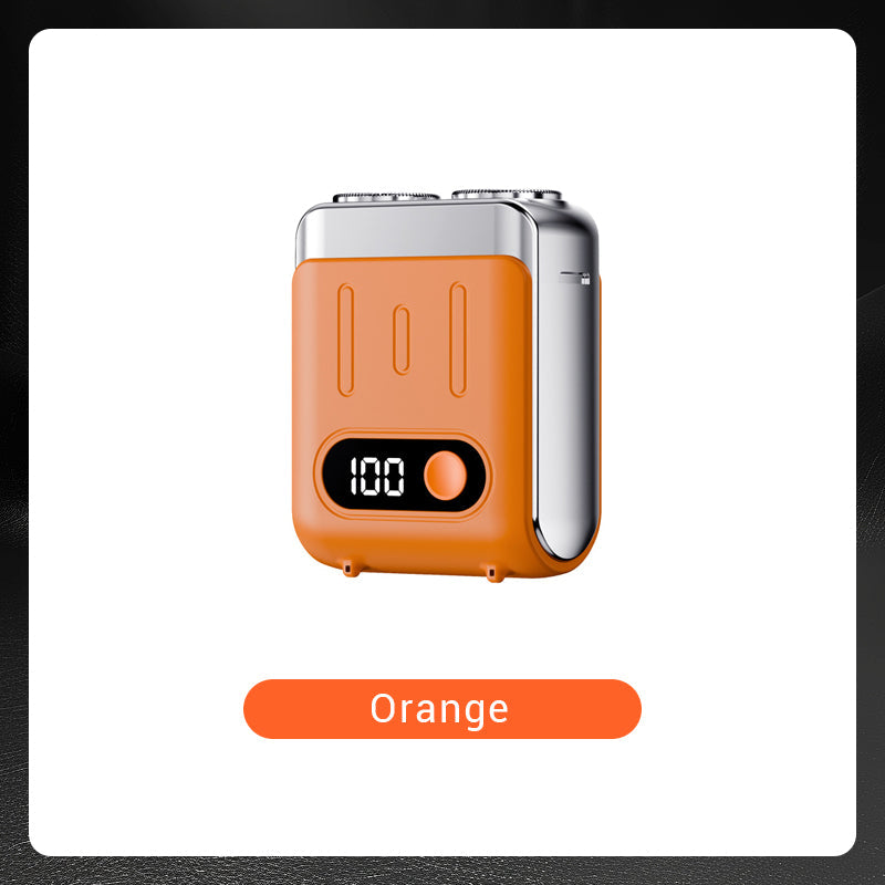 🔥Ny uppgradering🔥Bärbar Mini Roterande Elektrisk Rakapparat för Män