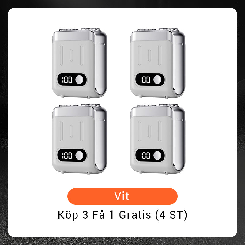 🔥Ny uppgradering🔥Bärbar Mini Roterande Elektrisk Rakapparat för Män