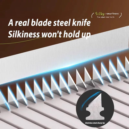 🎉4-i-1 grönsaksskärare och rivjärn🥗  Dual-Guard handskydd med 4 vassa blad🔪