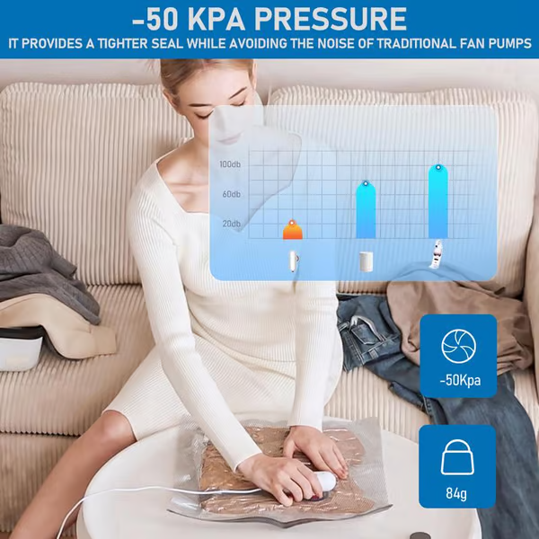 ⏰2025 Nyheter 80% rabatt Begränsad tid🔥USB Elektrisk Vakuumkompressionspåse - Spara utrymme och resa lätt!