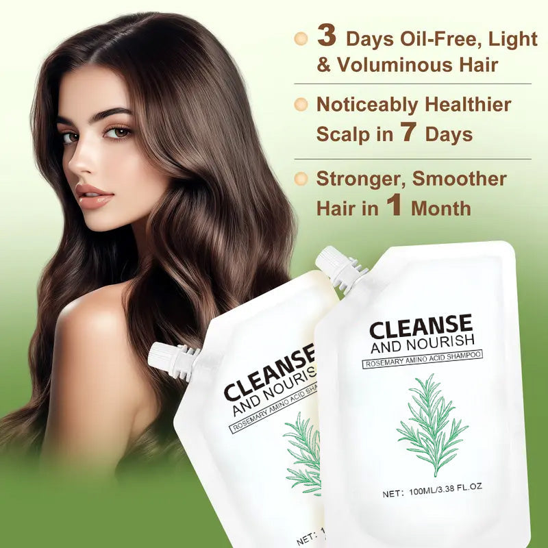 🧴 KÖP 2 FÅ 1 GRATIS! ✨ Slätt & glansigt hårshampoo - Naturlig tillväxt, djup reparation av hårfolliklar, sulfatfri formula för alla hårtyper 🌟📦