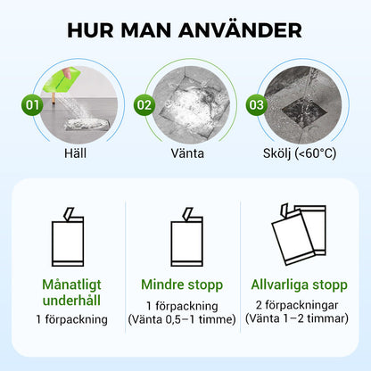 🎉 Ny produktkampanj 50% rabatt🔥 Kraftfullt dräneringsrengöringspulver, flera användningsområden