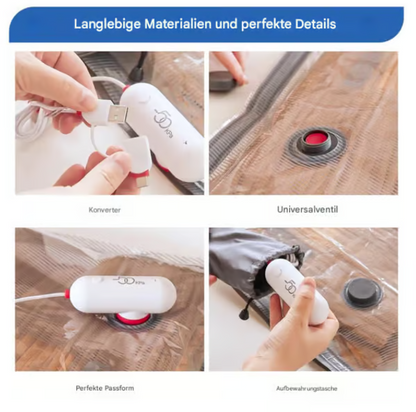 ⏰2025 Nyheter 80% rabatt Begränsad tid🔥USB Elektrisk Vakuumkompressionspåse - Spara utrymme och resa lätt!