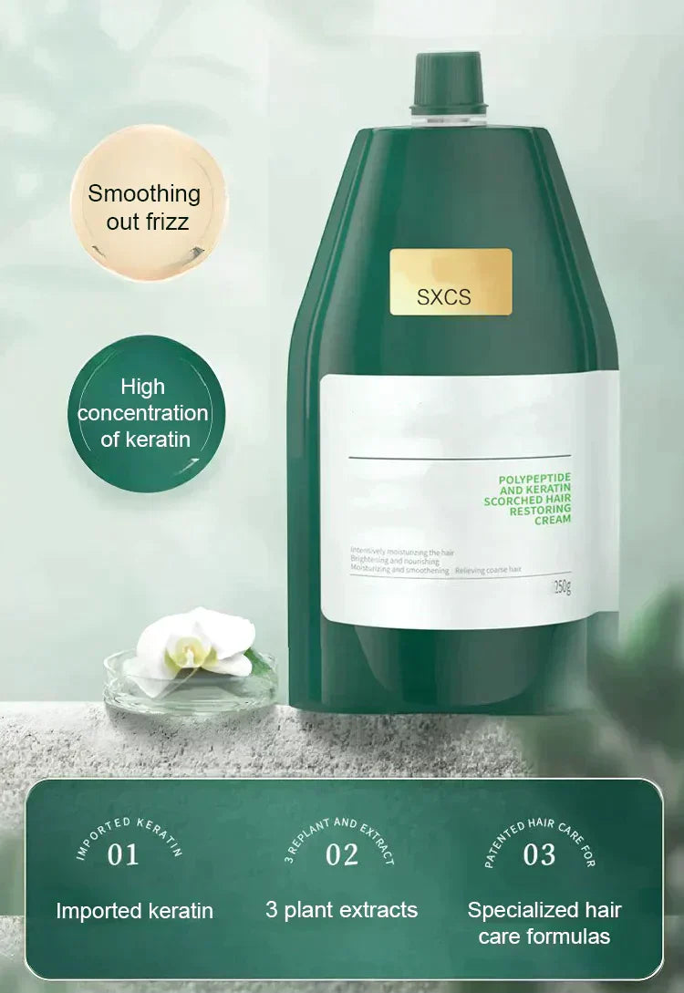 🔥Het försäljning 50 % RABATT🔥  Polypeptidkeratin återfuktande och utjämnande hårreparationskräm