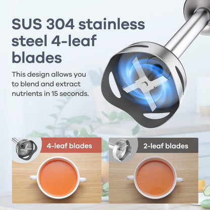 🔥Ny lansering av populära artiklar🔥4-i-1 1000W handhållen stavmixer för nedsänkning🎉