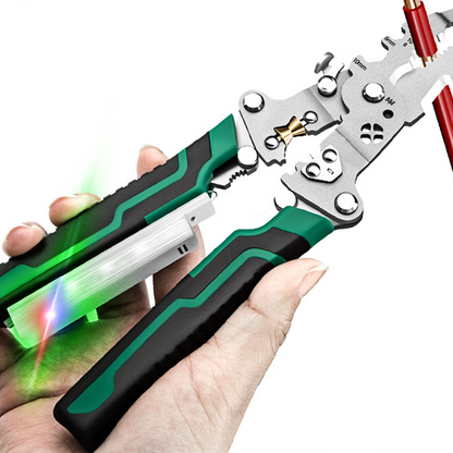 🔧FÄRDIG MED 5 VERKTYG🔥Elektrisk Mät-tång – Mäter spänning + klipper + bänder i EN!