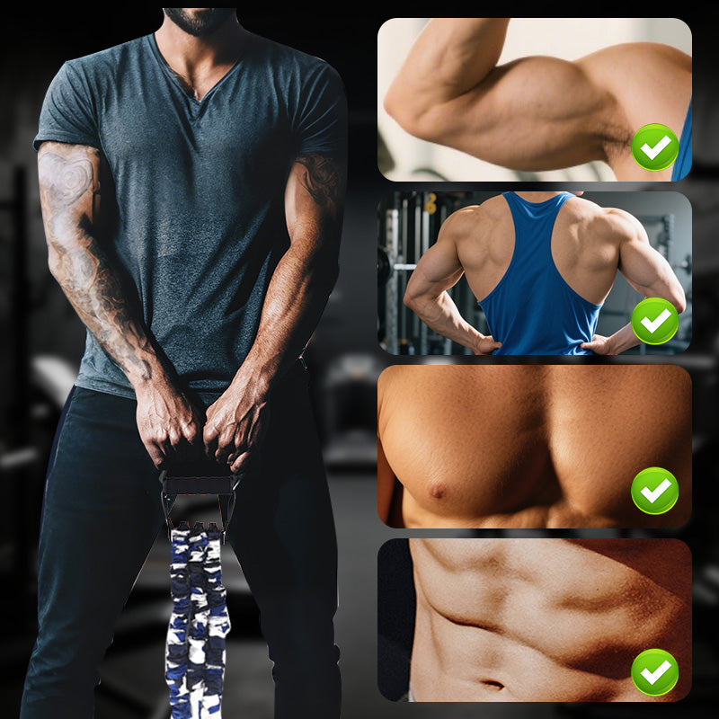 🏋️‍2025 ny modell💪Naturlatex 3-håls resistansbår (🔥50 % rabatt)