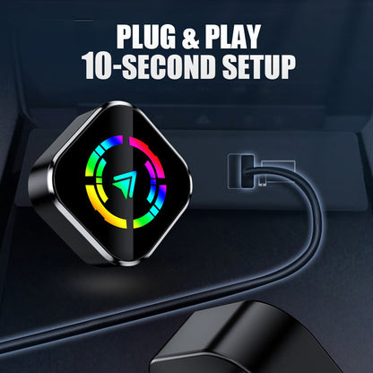 2-i-1 trådlös adapter för iPhone och Android Auto