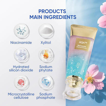 💖Niacinamid tandkräm för strålande vita tänder🦷Pearly vita tänder🦷Det nya hemliga vapnet för ditt leende!